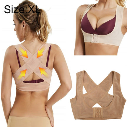 Women Ultrathin Kyphosis Correction Shoulder Support Tight-fitting Orthopedic Belt, Size:XL