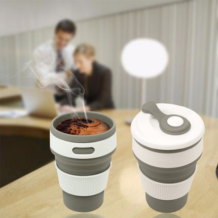 350ml Folding Portable Silicone Coffee Cup Multi-function Travel Cup