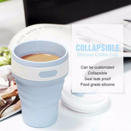 350ml Folding Portable Silicone Coffee Cup Multi-function Travel Cup