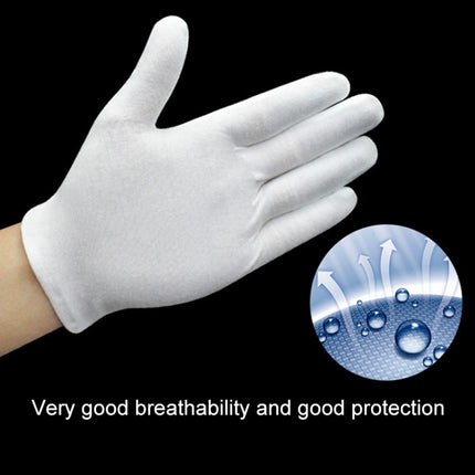 12 Pairs Pure Cotton Working Gloves, Thin Section, Thin Section