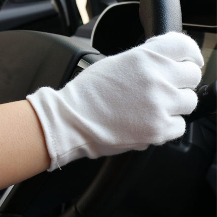 12 Pairs Pure Cotton Working Gloves, Thin Section, Thin Section
