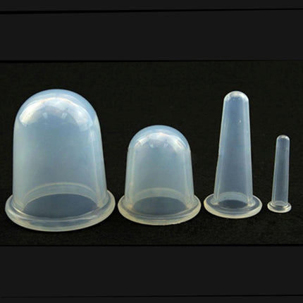 4 in 1 Health Care Body Massage Vacuum Silicone Cupping Cups,Random Color Delivery, 4 in 1