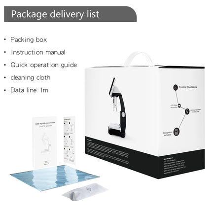 inskam306 1080P 4.3 inch Display Screen HDMI Port HD Digital Microscope, inskam306