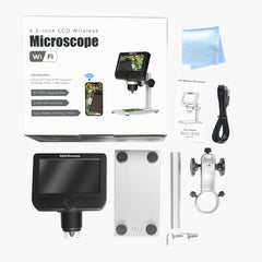 inskam317 1080P 4.3 inch LCD Screen WiFi HD Digital Microscope, Metal Bracket, Metal Bracket