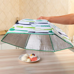 Folding Food Cover Keep Foods Warm Aluminum Foil Cover, Blue Tableware Pattern, Size: 60*60*17cm, Size: 60*60*17cm, Blue, Size: 60*60*17cm, Red, Size: 70*70*17cm, Pink, Size: 70*70*17cm, Blue, Size: 80*80*17cm, Blue, Size: 80*80*17cm, Pink�������������...