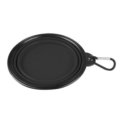 Portable Pet Folding Feeding Bowl Silicone Water Dish Feeder Puppy Travel Bowl, Random Color Delivery, Bowl Diameter: 13cm