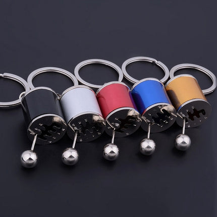 Six-speed Manual Shift Gear Keychain Key Ring Holder