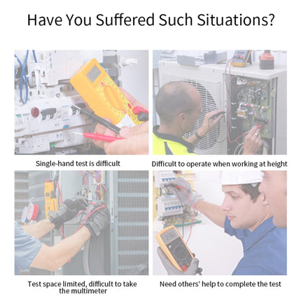 BSIDE ADM66 Handheld Household 6000 Count AC / DC Current Voltage Capacitor Automatic Range Multimeter with LCD Backlight & Card Slot Function