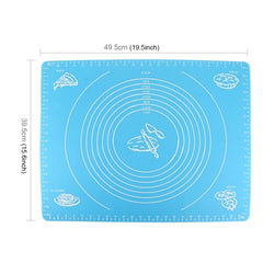2 PCS Multi-purpose Baking Necessary Silicone Kneading Dough Pad / Flour Pad / Heat Insulation Meal Pad Random Color Delivery