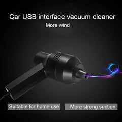 HK-6019A 3.5W Portable USB Powerful Suction Cleaner Computer Keyboard Brush Nozzle Dust Collector Handheld Sucker Clean Kit for Cleaning Laptop PC / Pets, USB Cable Length: 1.8m, DC 5V(Black)