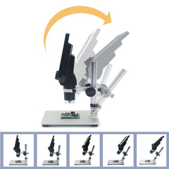 G1200 7 inch LCD Screen 1200X Portable Electronic Digital Desktop Stand Microscope, AU Plug, Lithium Battery AU Plug, Lithium Battery EU Plug, Lithium Battery UK Plug, Lithium Battery US Plug