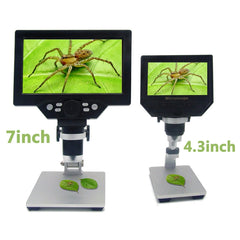 G1200 7 inch LCD Screen 1200X Portable Electronic Digital Desktop Stand Microscope, AU Plug, Lithium Battery AU Plug, Lithium Battery EU Plug, Lithium Battery UK Plug, Lithium Battery US Plug