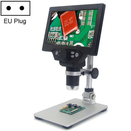 G1200 7-Zoll-LCD-Bildschirm 1200X Tragbares elektronisches digitales Tischmikroskop, AU-Stecker, Lithiumbatterie AU-Stecker, Lithiumbatterie EU-Stecker, Lithiumbatterie UK-Stecker, Lithiumbatterie US-Stecker