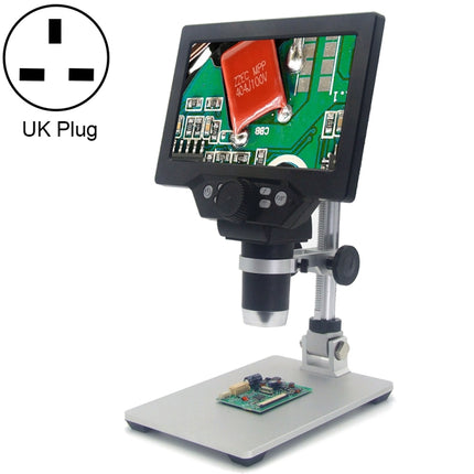 G1200 7-Zoll-LCD-Bildschirm 1200X Tragbares elektronisches digitales Tischmikroskop, AU-Stecker, Lithiumbatterie AU-Stecker, Lithiumbatterie EU-Stecker, Lithiumbatterie UK-Stecker, Lithiumbatterie US-Stecker