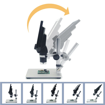 G1200 7 inch LCD Screen 1200X Portable Electronic Digital Desktop Stand Microscope, UK Plug, No Battery AU Plug, No Battery EU Plug, No Battery UK Plug, No Battery US Plug