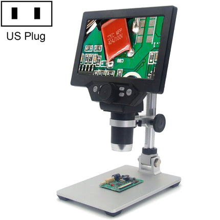 G1200 7 inch LCD Screen 1200X Portable Electronic Digital Desktop Stand Microscope, UK Plug, No Battery AU Plug, No Battery EU Plug, No Battery UK Plug, No Battery US Plug