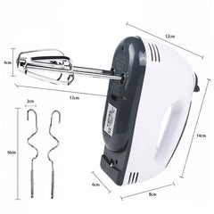 KN007364 100W Household Seven-speed Adjustable Handheld Electric Egg Beater, EU Plug