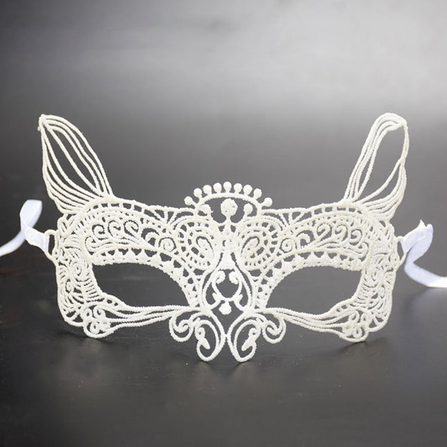 Halloween Masquerade Party Dance  Sexy Lady Lace Cat King Mask