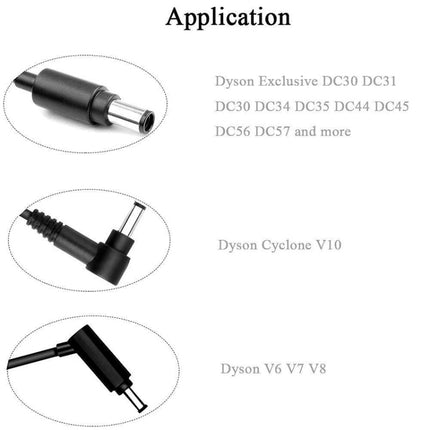 Vacuum Cleaner Charger Adapter for Dyson V8 V7 V6 DC58 / 59 / 60 / 72 / 74