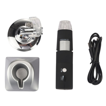 50X ~ 1000X Lupe HD Bildsensor 1920x1080P USB WiFi Digitalmikroskop mit 8 LEDs und professionellem Ständer