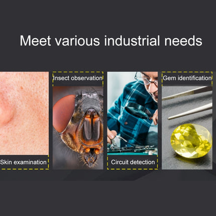 50X ~ 1000X Lupe HD Bildsensor 1920x1080P USB WiFi Digitalmikroskop mit 8 LEDs und professionellem Ständer