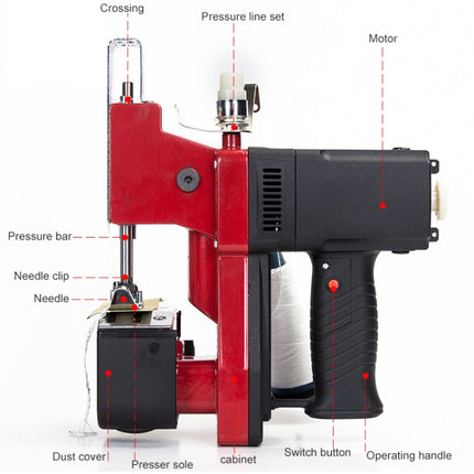 GK9 Portable Electric Handle Knitting Bag Sack Close Sealing Machine, Knitting Bag (Electric)