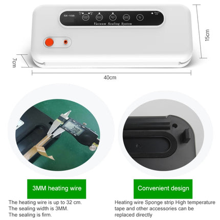 Household Commercial Food Vacuum Plastic Packaging Machine Sealer Closer Machine, US Plug, Food US Plug (Black), Food US Plug (White)