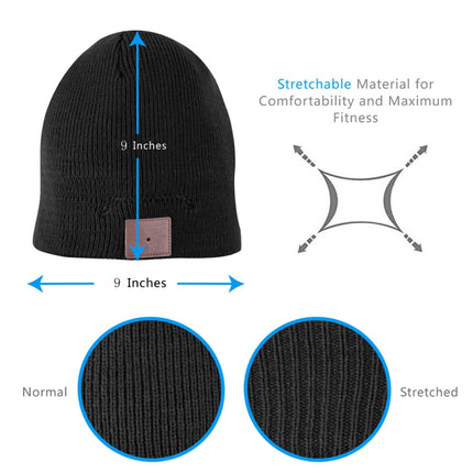 Bluetooth Warm Knit Hat, Supports Phone Answering & Bluetooth Photo Taking & Music Playing