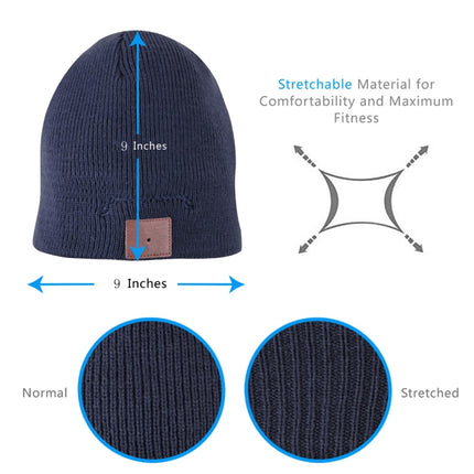 Bluetooth Warm Knit Hat, Supports Phone Answering & Bluetooth Photo Taking & Music Playing