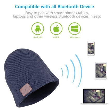 Bluetooth Warm Knit Hat, Supports Phone Answering & Bluetooth Photo Taking & Music Playing