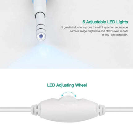 i95 3 in 1 USB Ear Scope Inspection HD 0.3MP Camera Visual Ear Spoon for OTG Android Phones & PC & MacBook, 1.75m Length Cable, 3 in 1 White  0.3MP