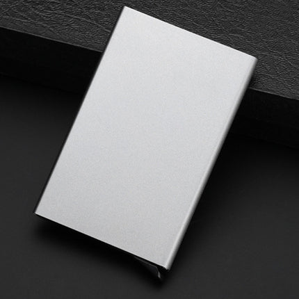Antimagnetic Stainless Steel PU Business Card Holder Credit Card Case, Size: 10*6.2*0.8cm