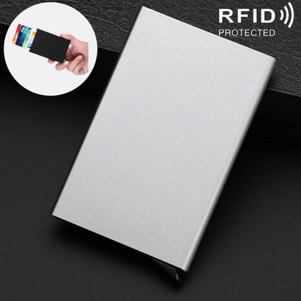 Antimagnetic Stainless Steel PU Business Card Holder Credit Card Case, Size: 10*6.2*0.8cm