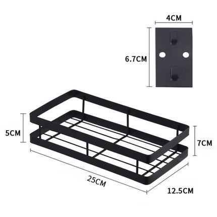 25cm Kitchen Punch-free Wall Mount Seasoning Storage Rack, 25cm