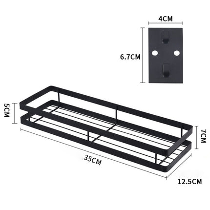 35cm Kitchen Punch-free Wall Mount Seasoning Storage Rack, 35cm