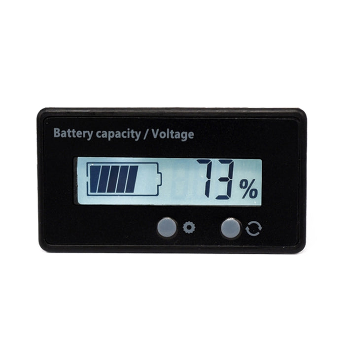 H6133 12V-84V Lead-acid Battery Voltage Tester Percentage Voltmeter Gauge Lithium Battery Status Monitor, 12V-84V White Light, 12V-84V Blue Light, 12V-84V Green Light