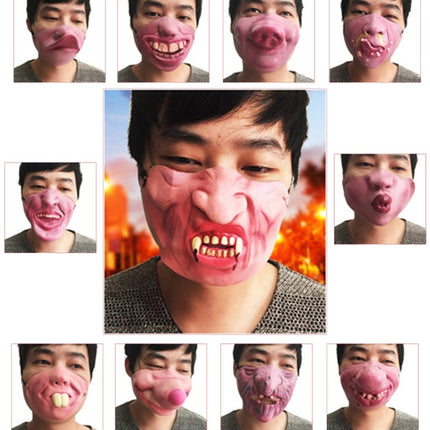 Fun Scary Horrible Mask Party Halloween Clown Latex Half Face Masks for Adult / Children, Random Style Delivery