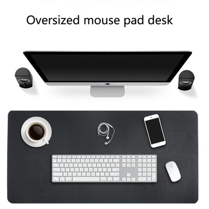 Multifunction Business Double Sided PU Leather Mouse Pad Keyboard Pad Table Mat Computer Desk Mat, Size: 80 x 40cm