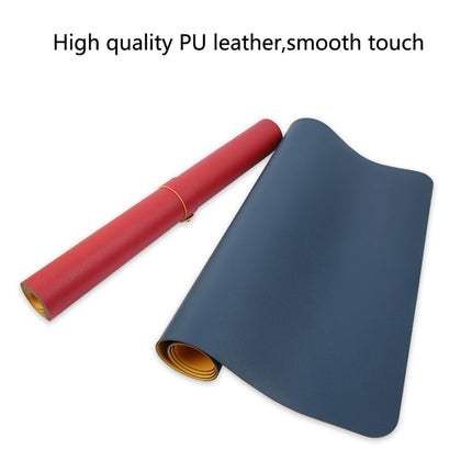 Multifunction Business Double Sided PU Leather Mouse Pad Keyboard Pad Table Mat Computer Desk Mat, Size: 80 x 40cm