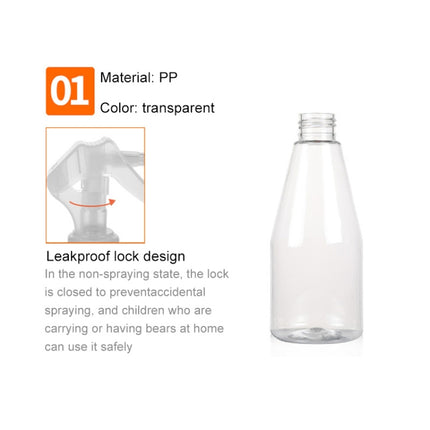 Plastic Spray Bottles Leak Proof with Trigger Sprayer, 200ml