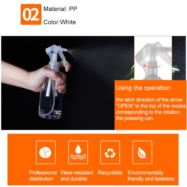 Plastic Spray Bottles Leak Proof with Trigger Sprayer, 200ml