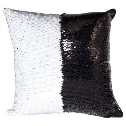 DIY Two Tone Glitter Sequins Throw Pillow Case Reversible Sequin Magical Color Changing Pillow Cover, Size: 40*40cm