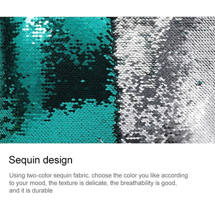 DIY Two Tone Glitter Sequins Throw Pillow Case Reversible Sequin Magical Color Changing Pillow Cover, Size: 40*40cm