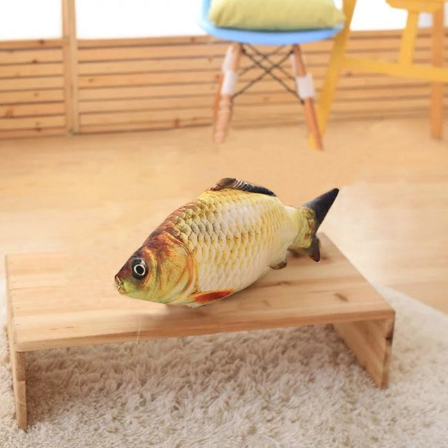 Simulation Fish Toy Funny Cat Toy Fish Stuff Scratching Post Board Toy, Small Size: 21.5 x 8.0 x 5.0cm