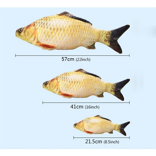 Simulation Fish Toy Funny Cat Toy Fish Stuff Scratching Post Board Toy, Small Size: 21.5 x 8.0 x 5.0cm