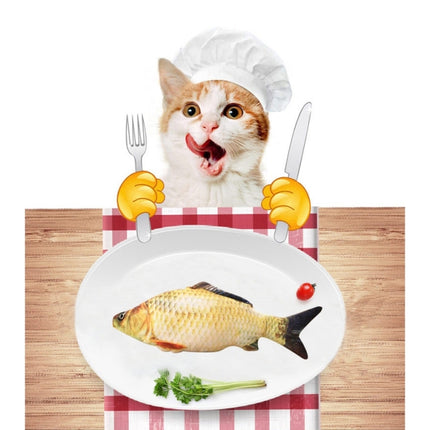 Simulation Fish Toy Funny Cat Toy Fish Stuff Scratching Post Board Toy, Small Size: 21.5 x 8.0 x 5.0cm