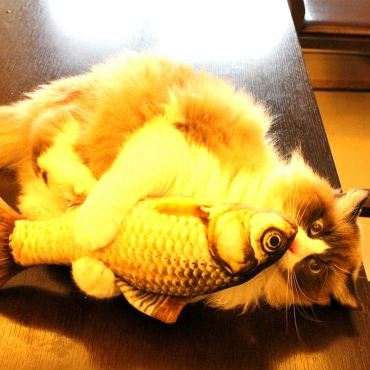 Simulation Fish Toy Funny Cat Toy Fish Stuff Scratching Post Board Toy, Small Size: 21.5 x 8.0 x 5.0cm