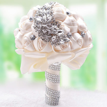 Wedding Holding Flowers Bridal Bouquet Accessories Bridesmaid Rhinestone Party Wedding Decoration Supplies, D445