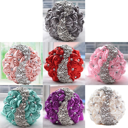 Wedding Holding Flowers Bridal Bouquet Accessories Bridesmaid Rhinestone Party Wedding Decoration Supplies, D445