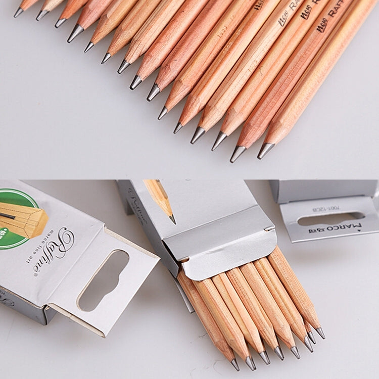 12pcs Drawing Writing Sketch Wooden Pencil Pre-sharpened 2B Art Graphite Pencils
